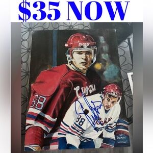 Eric Lindros Oshawa Generals Signed Autograph 8x10 Hockey Photo With COA